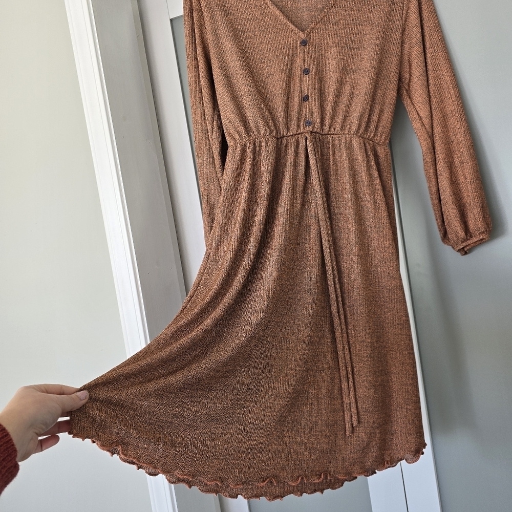 Long Sleeved Flowy Dress - Picture 8 of 13